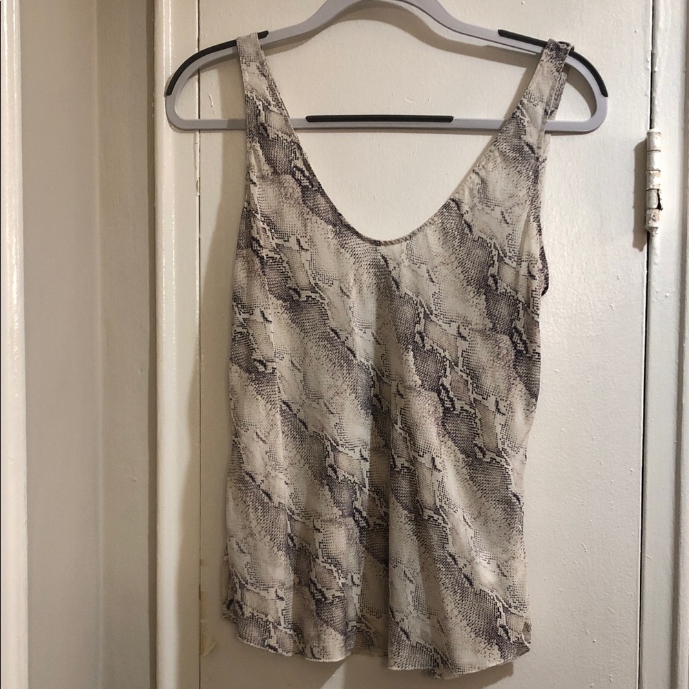 Babaton silk print tank top